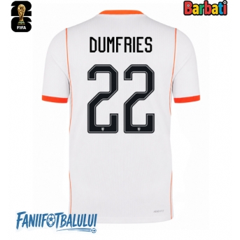 Țările de Jos Denzel Dumfries #22 Tricou Fotbal Replică Mondial 2026 Barbati Deplasare
